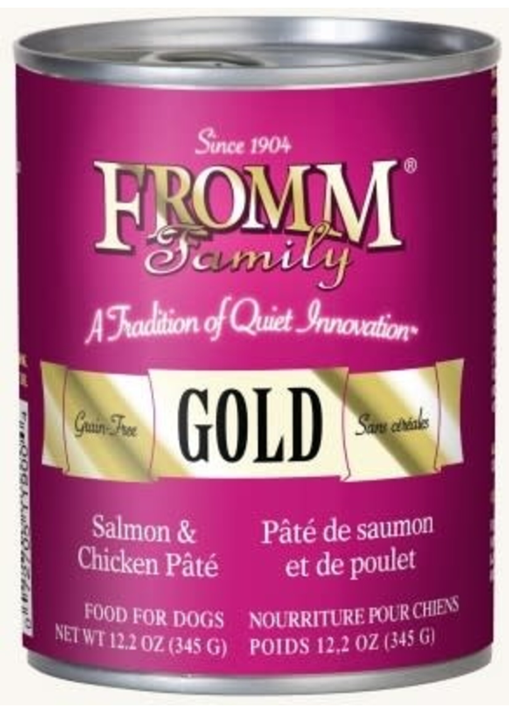 Fromm Fromm Salmon & Chicken Pate Canned Dog Food - 12.2 Oz, Case of 12