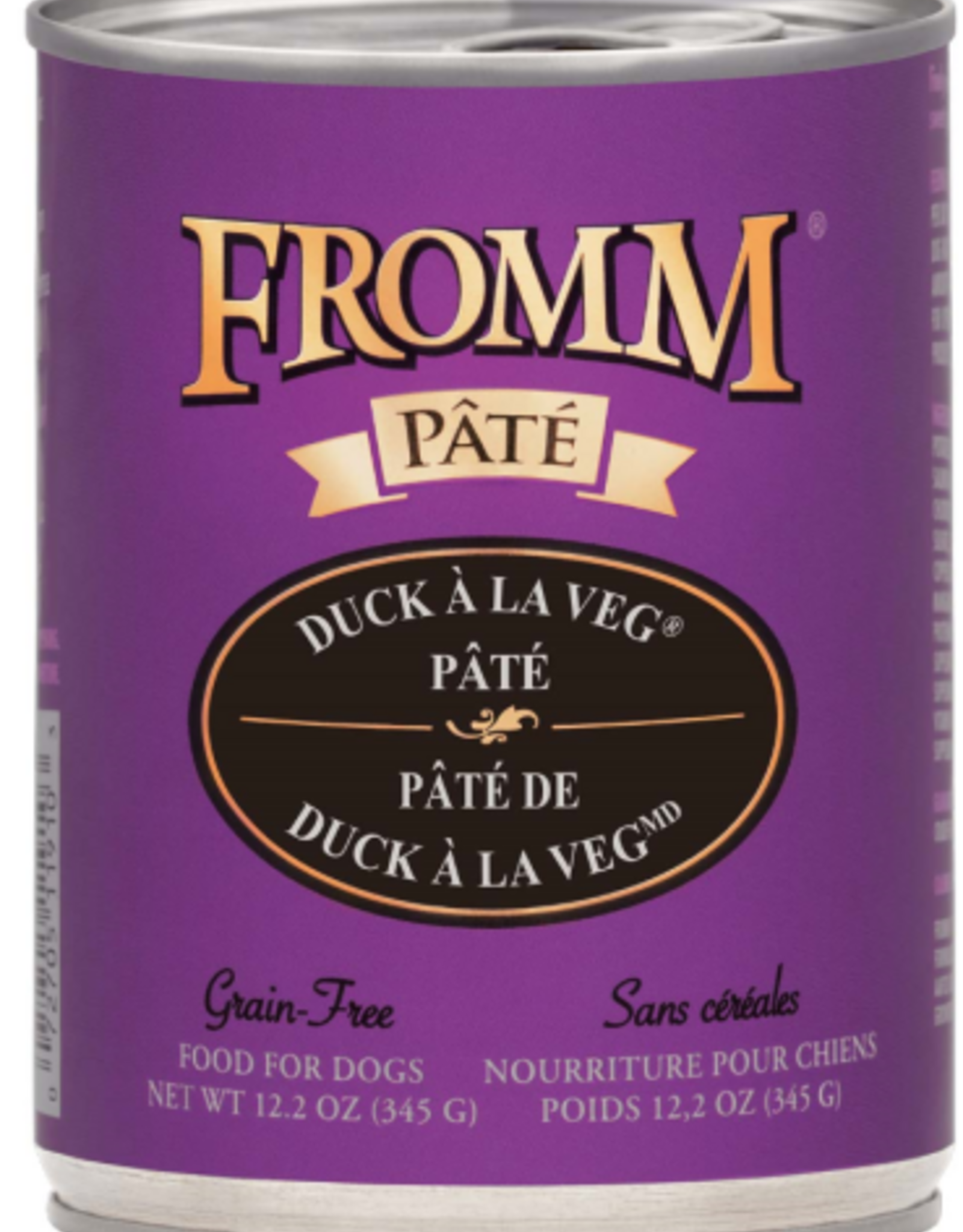 Fromm Fromm Duck a La Veg Pate Canned Dog Food - 12.2 Oz, Case of 12