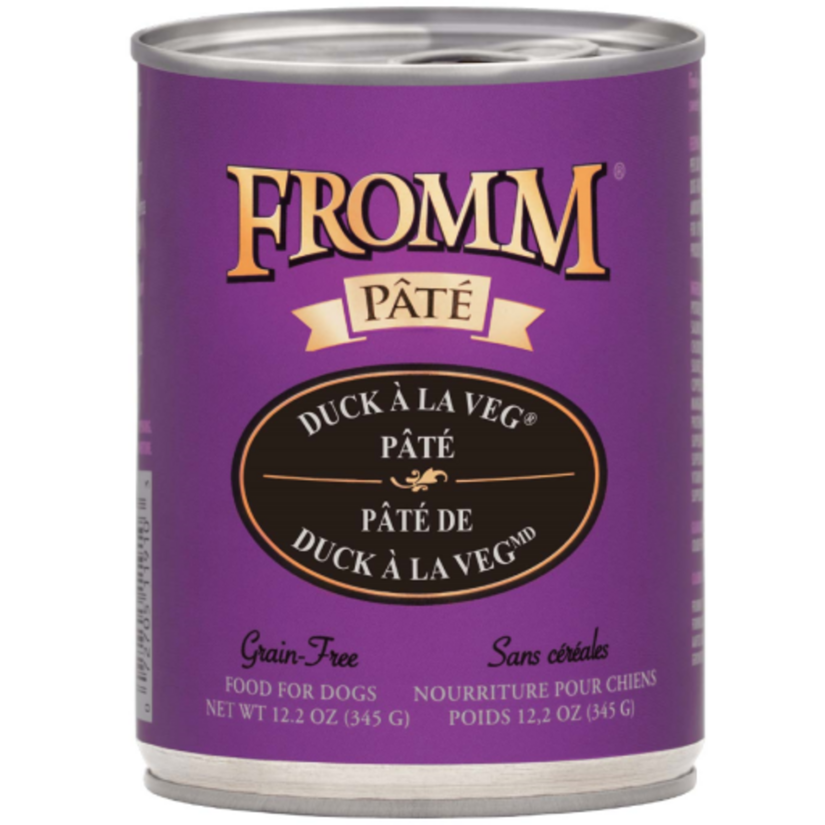 Fromm Fromm Duck a La Veg Pate Canned Dog Food - 12.2 Oz, Case of 12