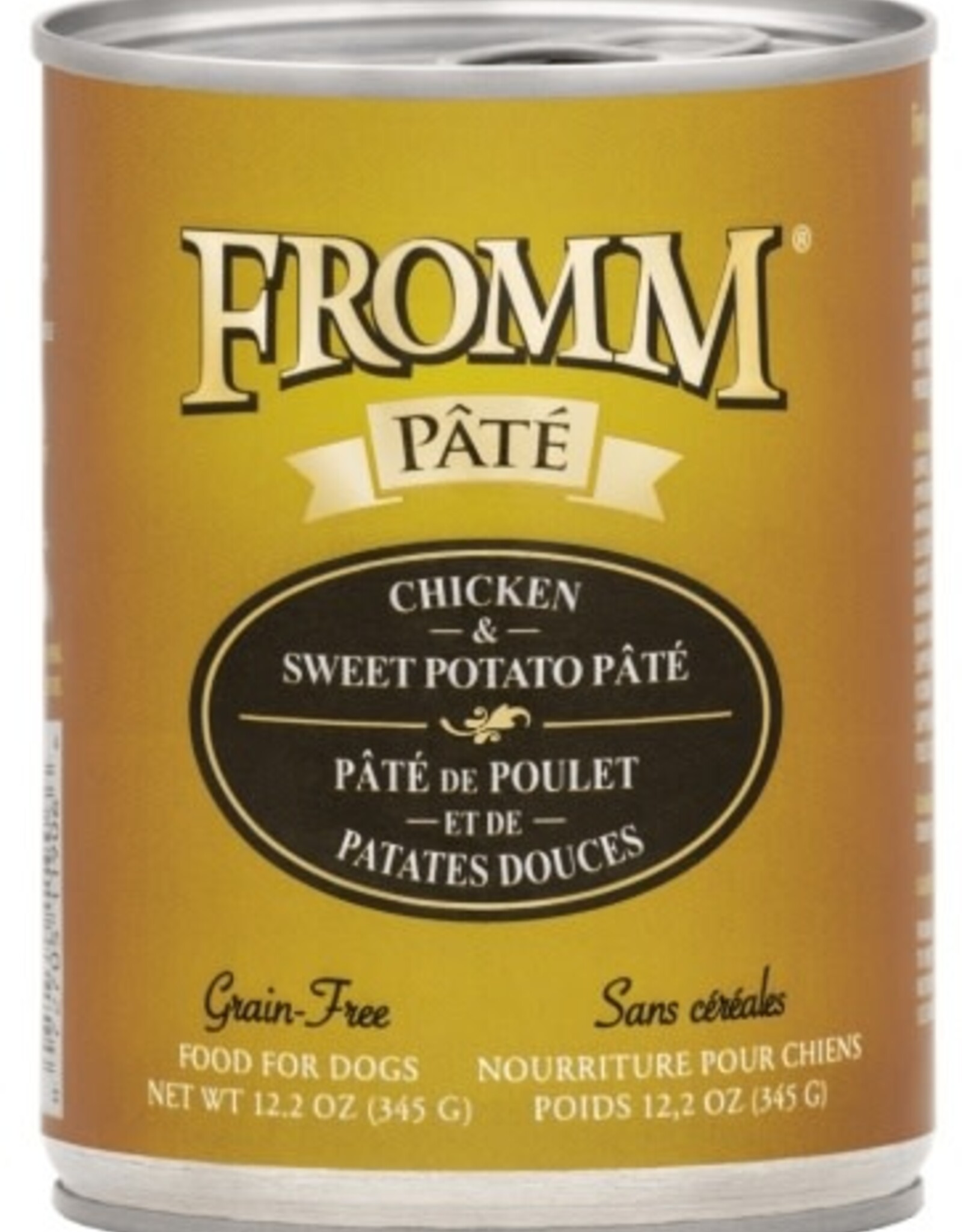 Fromm Fromm Chicken & Sweet Potato Pate Canned Dog Food - 12.2 Oz Case of 12