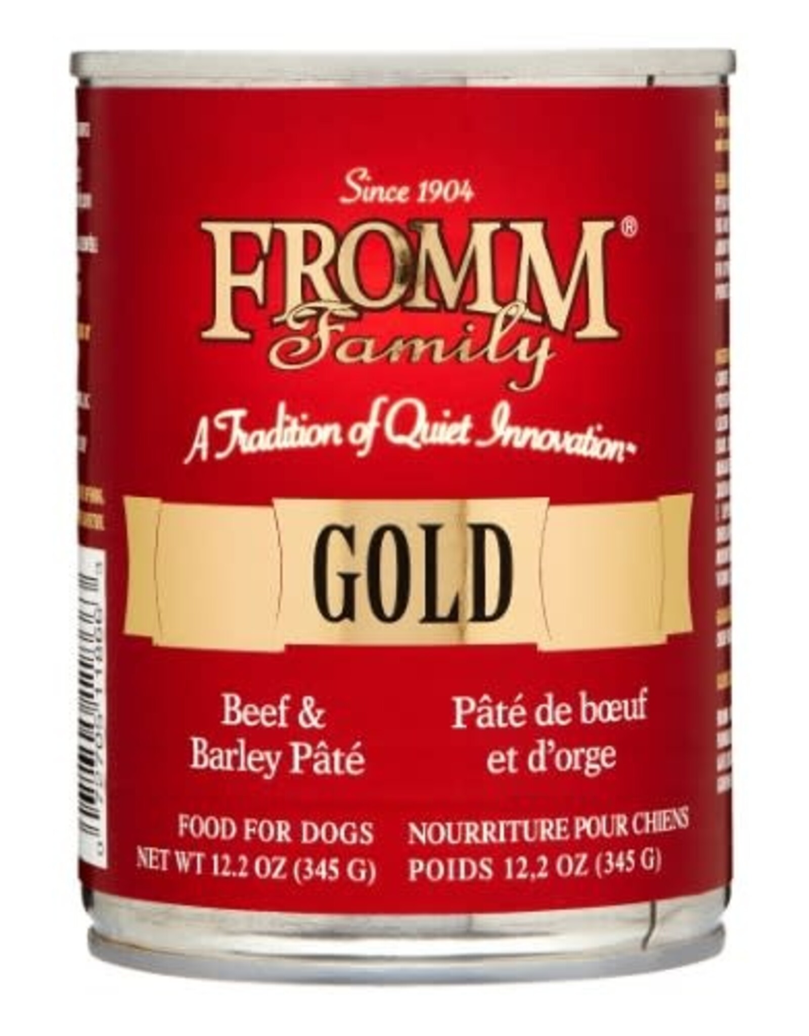 Fromm Fromm Beef & Barley Pate Canned Dog Food - 12.2 Oz, Case of 12