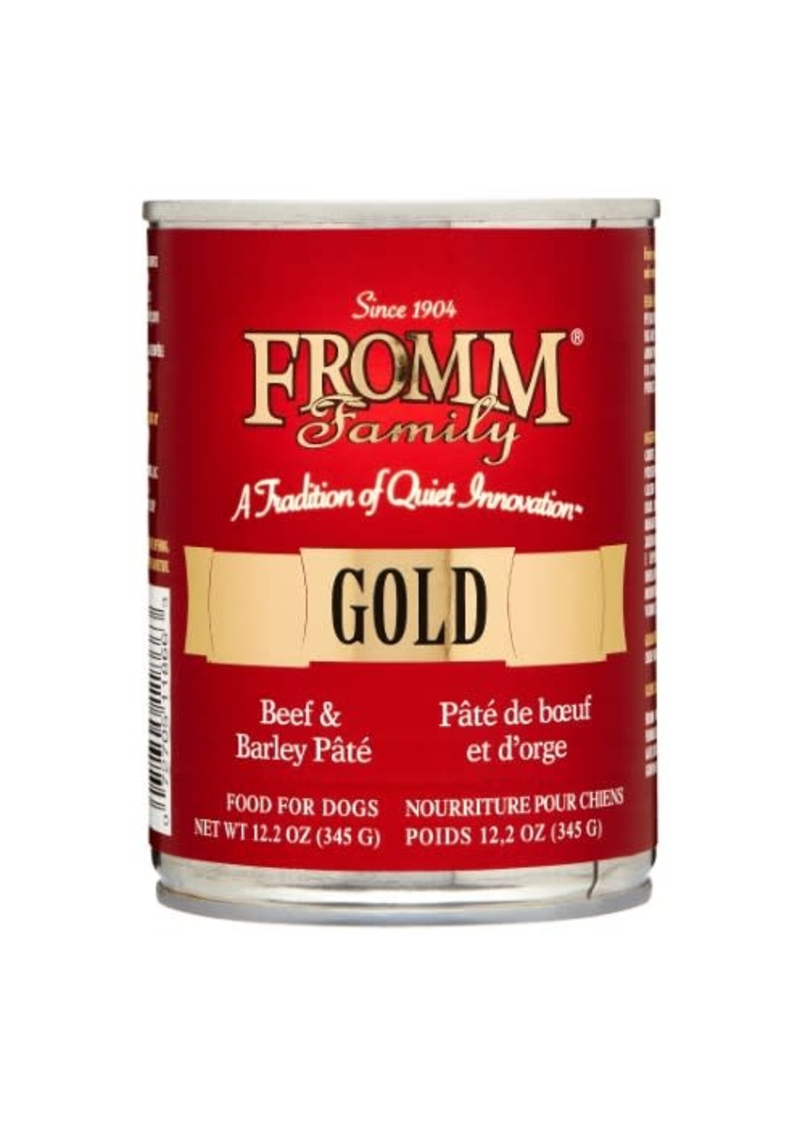 Fromm Fromm Beef & Barley Pate Canned Dog Food - 12.2 Oz, Case of 12