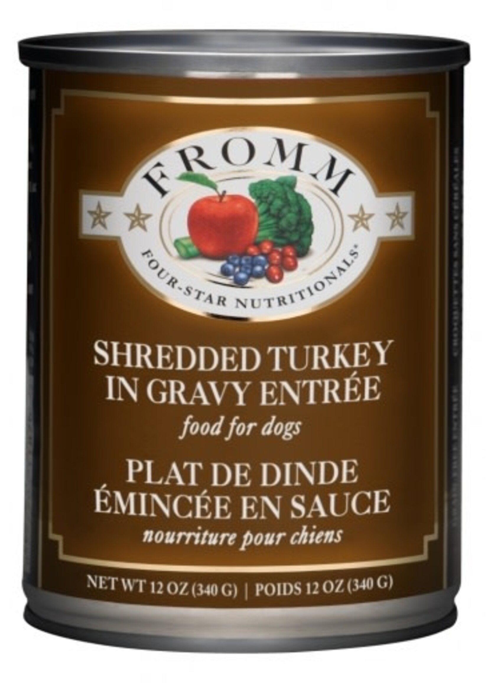 Fromm Fromm Four-Star Shredded Turkey Canned Dog Food - 12 Oz, Case of 12