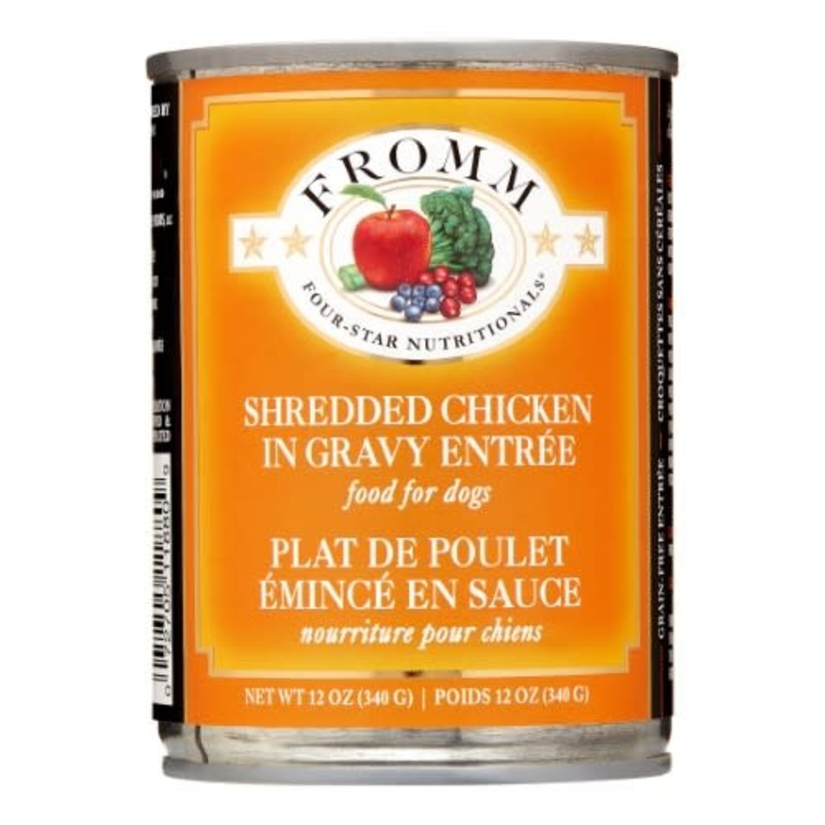 Fromm Fromm Four-Star Shredded Chicken in Gravy Entree Canned Dog Food - 12 Oz, Case of 12