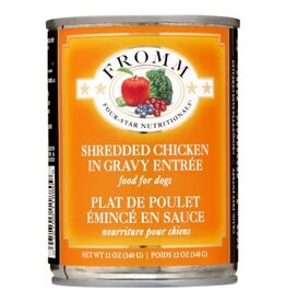 Fromm Fromm Four Star Shredded Chicken in Gravy Entree Canned Dog Food - 12 Oz, Case of 12