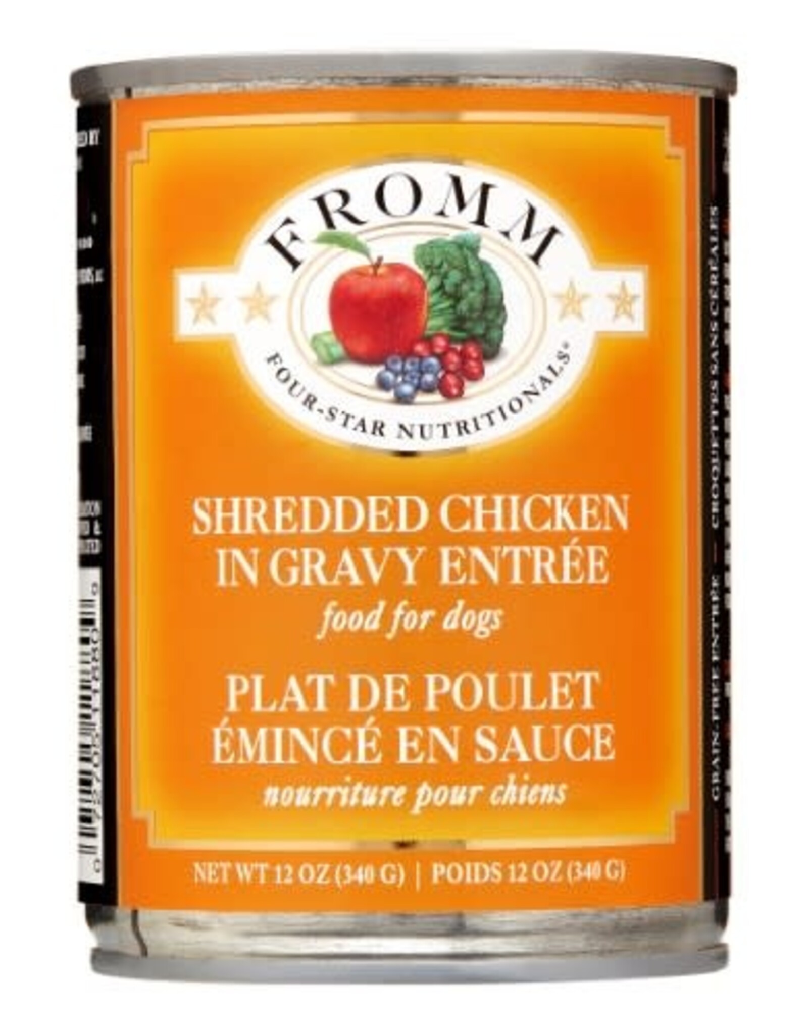 Fromm Fromm Four Star Shredded Chicken in Gravy Entree Canned Dog Food - 12 Oz, Case of 12