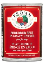Fromm Fromm Four Star Shredded Beef in Gravy Entree Canned Dog Food - 12 Oz, Case of 12