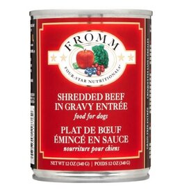 Fromm Fromm Four Star Shredded Beef in Gravy Entree Canned Dog Food - 12 Oz, Case of 12