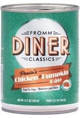 Fromm Fromm Diner Paula's Chicken & Pumpkin Pate Wet Dog Food - 12.5 Oz, case of 12
