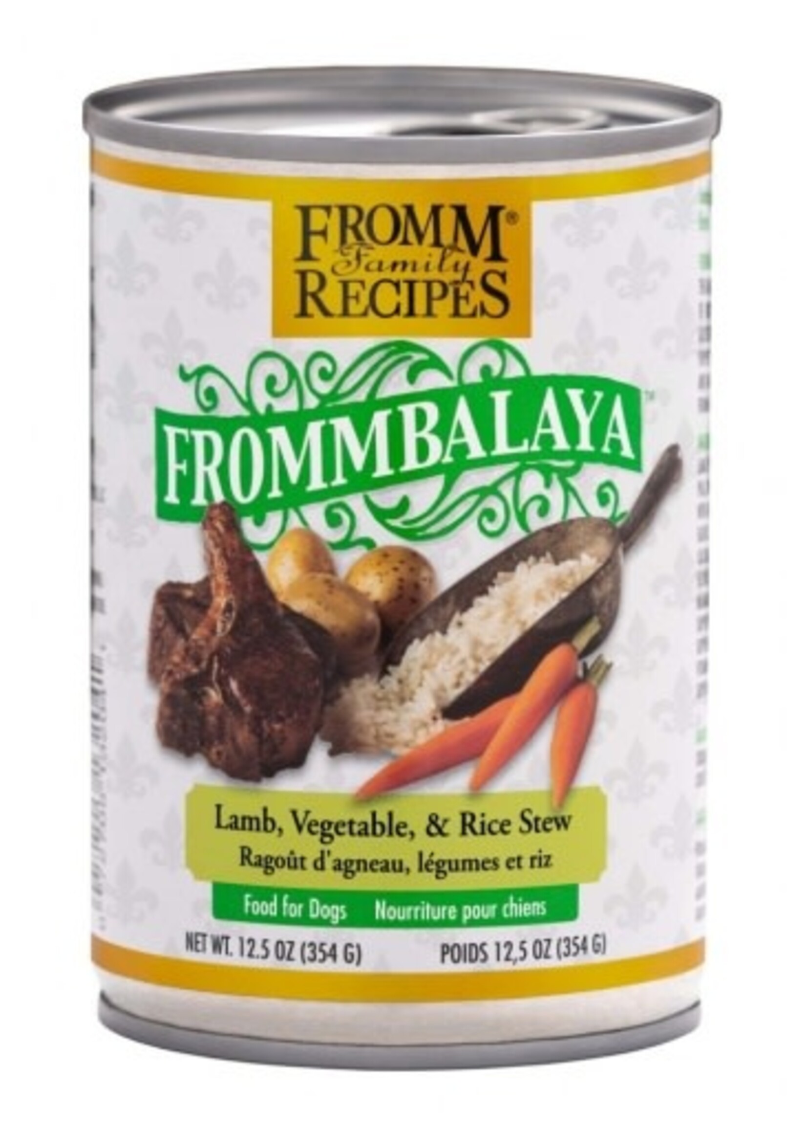 Fromm Fromm Family Recipes Frommbalaya Lamb, Vegetable, & Rice Stew Canned Dog Food - 12.5 Oz, Case of 12