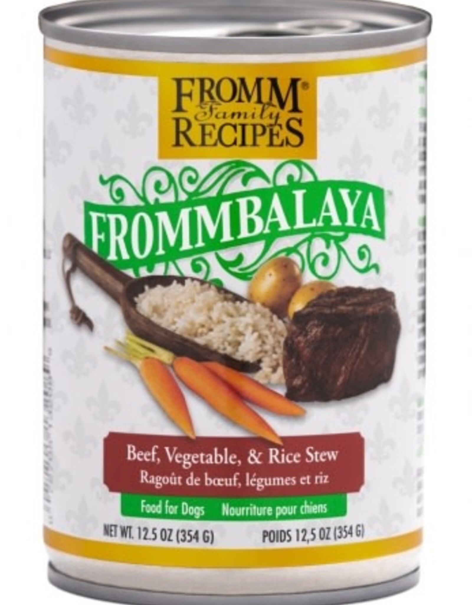 Fromm Fromm Family Recipes Frommbalaya Beef, Vegetable, & Rice Stew Canned Dog Food - 12.5 Oz, Case of 12