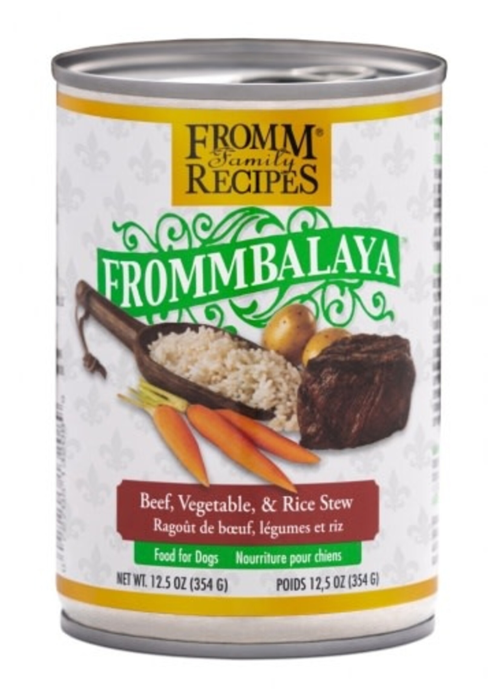 Fromm Fromm Family Recipes Frommbalaya Beef, Vegetable, & Rice Stew Canned Dog Food - 12.5 Oz, Case of 12