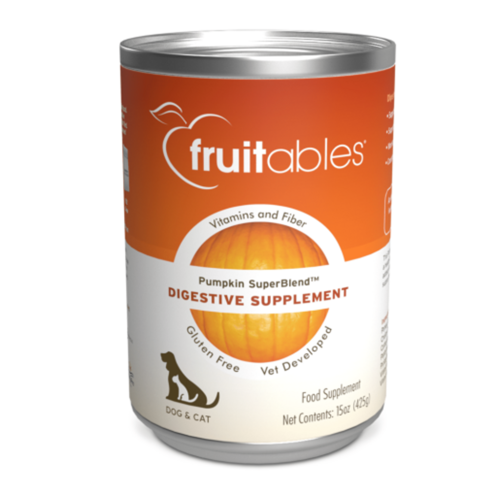 Fruitables Fruitables Pumpkin Superblend Digestive Supplement for Dogs - 15 oz. Single Can