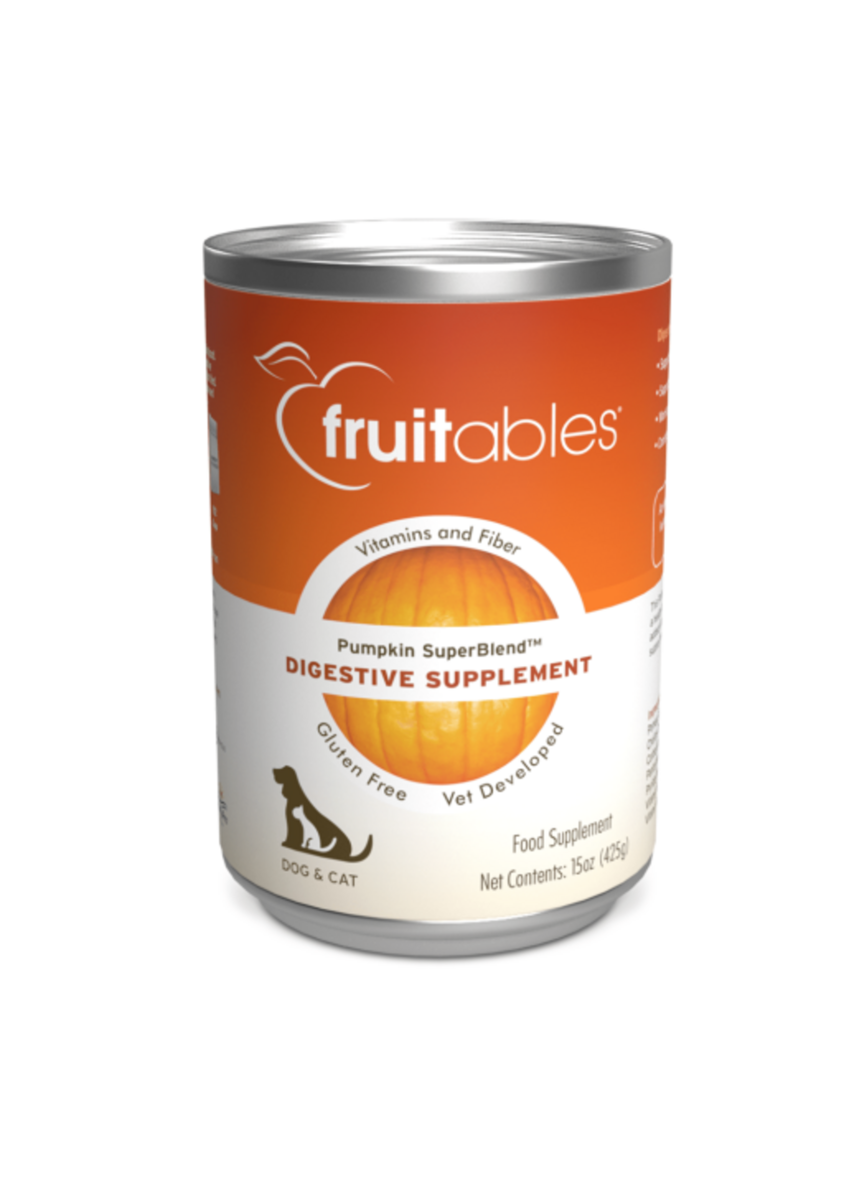 Fruitables Fruitables Pumpkin Superblend Digestive Supplement for Dogs - 15 oz. Single Can