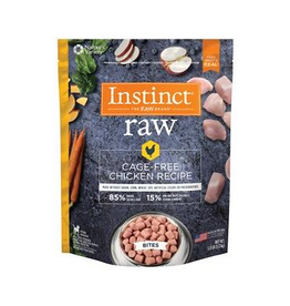 Instinct Instinct Frozen Raw Bites Grain-Free Cage-Free Chicken Recipe Dog Food, 3-lb Bag