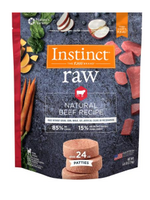 Instinct Instinct Frozen Raw Patties Grain-Free Real Beef Recipe Dog Food, 6-lb Bag