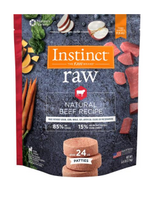 Instinct Instinct Frozen Raw Patties Grain-Free Real Beef Recipe Dog Food, 6-lb Bag