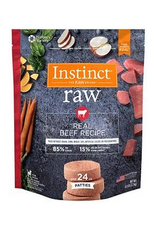 Instinct Instinct Frozen Raw Patties Grain-Free Real Beef Recipe Dog Food, 6-lb Bag