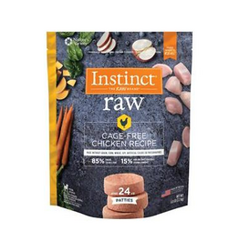 Instinct Instinct Frozen Raw Patties Grain-Free Cage-Free Chicken Recipe Dog Food, 6-lb Bag