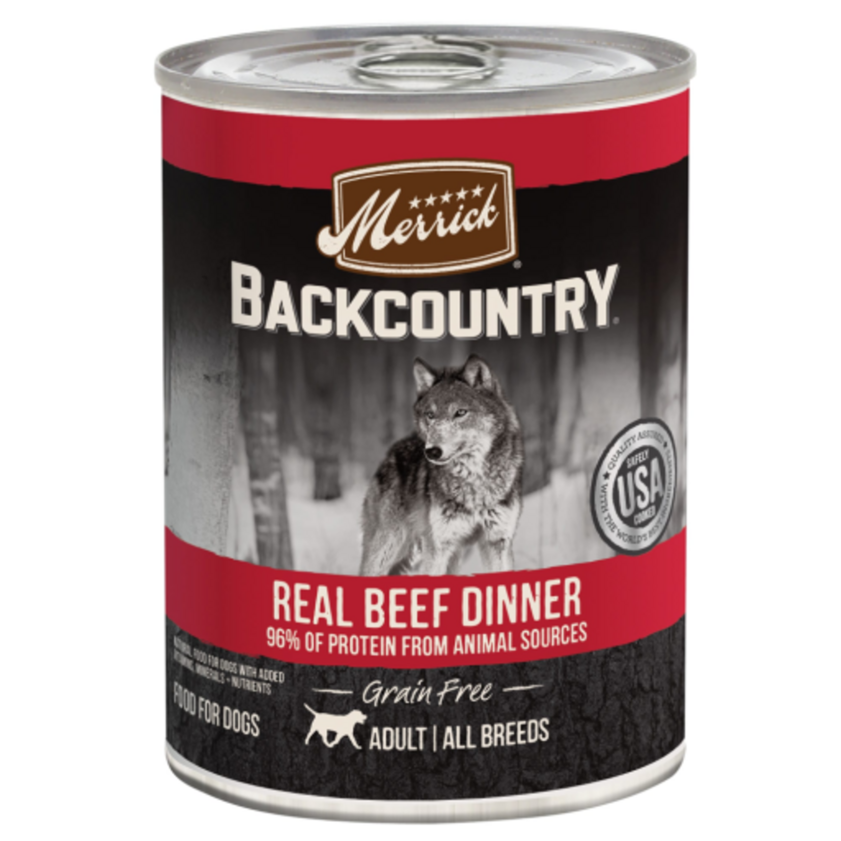 Merrick Merrick Backcountry Grain-Free Real Beef Wet Dog Food - 12.7 oz CASE OF 12
