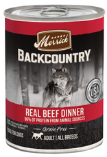 Merrick Merrick Backcountry Grain-Free Real Beef Wet Dog Food - 12.7 oz CASE OF 12