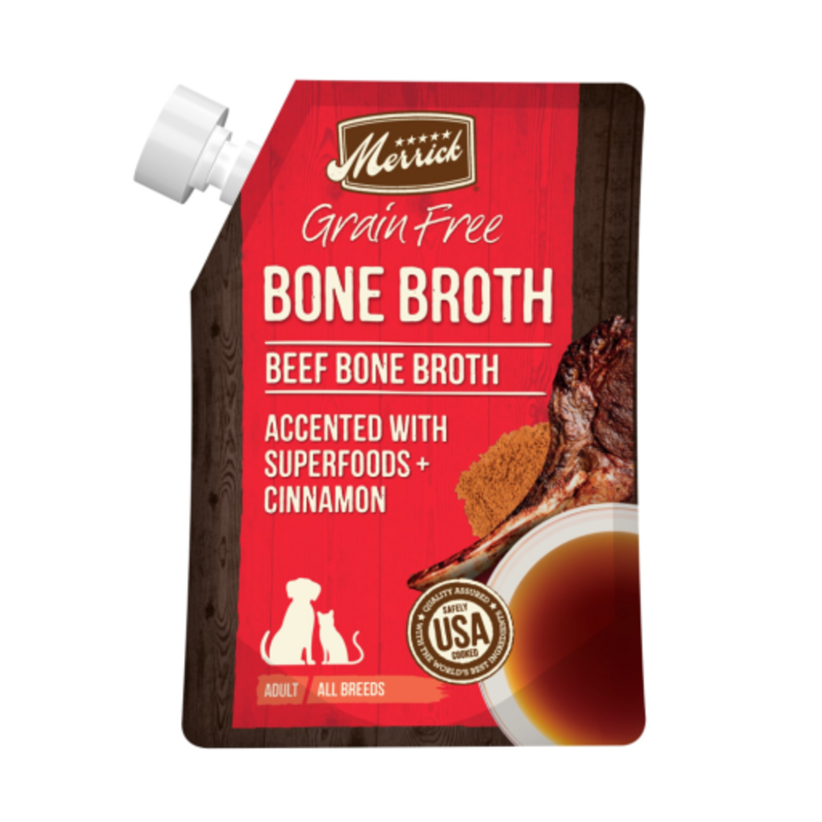 Merrick Merrick Grain Free Beef Bone Broth  Dog Food Topper - 16 oz Pouch
