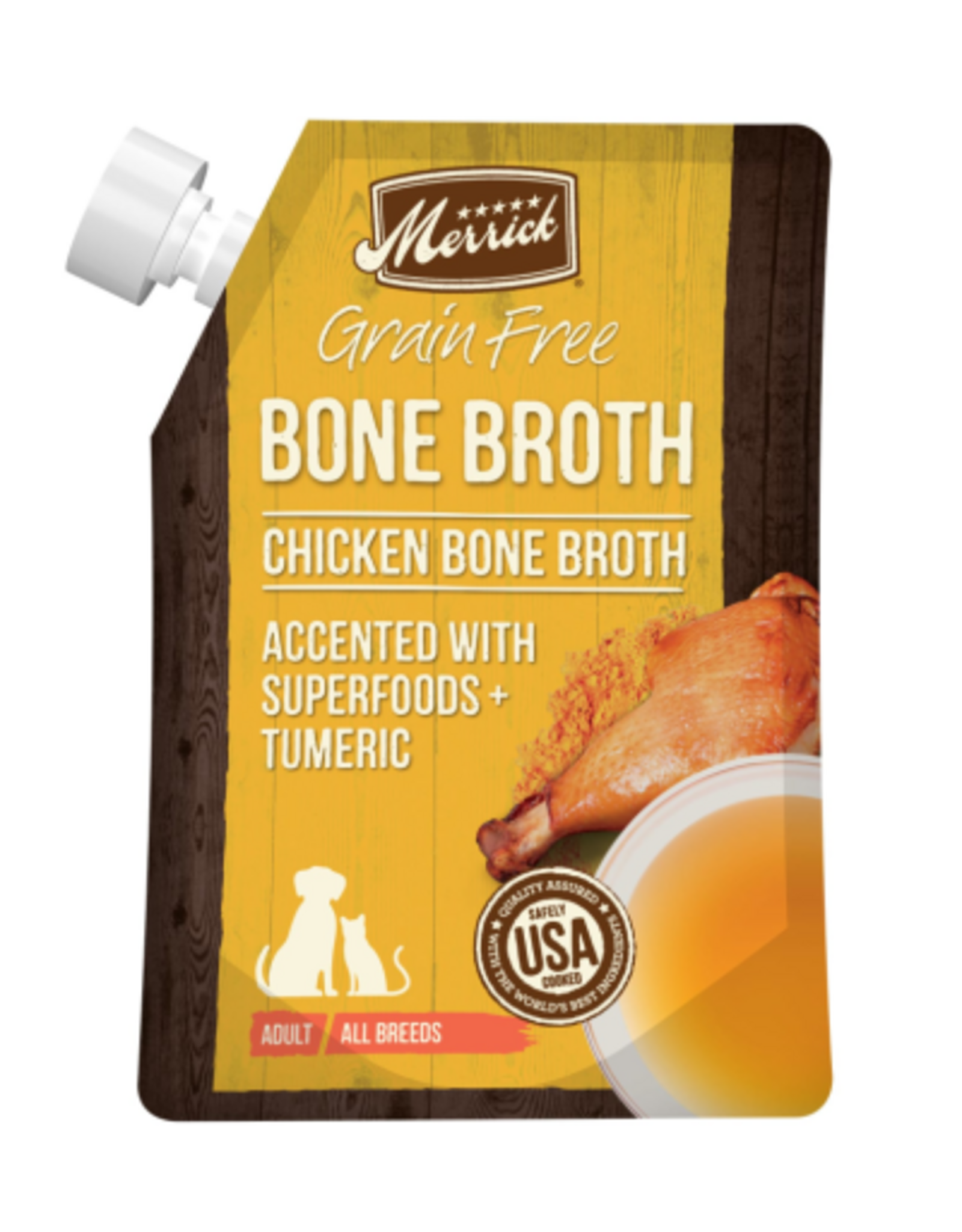 Merrick Merrick Bone Broth Grain Free Chicken Wet Dog Food Topper - 16 oz.
