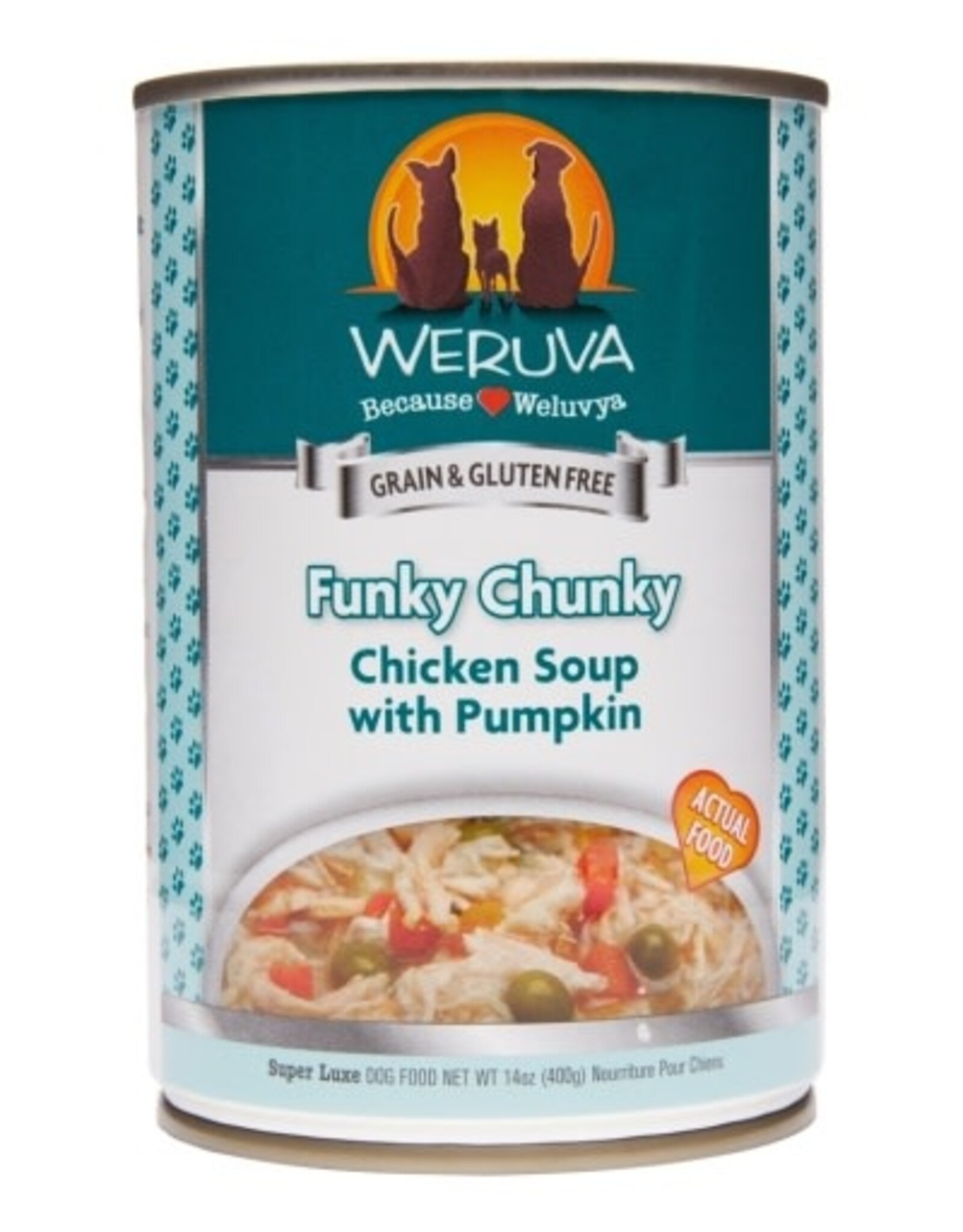 Weruva Weruva Funky Chunky Chicken Soup with Pumpkin Canned Dog Food - 14 Oz, Case of 12