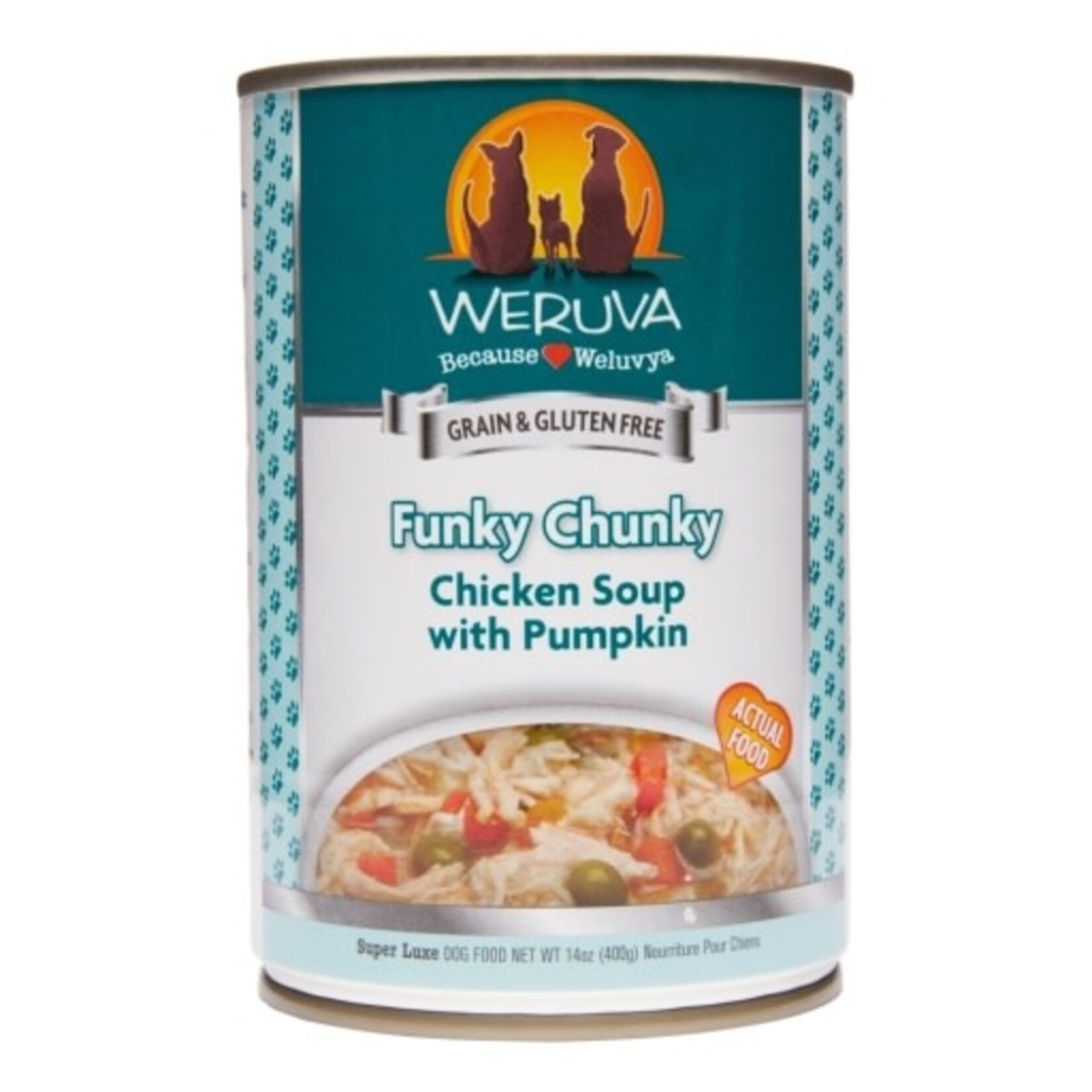 Weruva Weruva Funky Chunky Chicken Soup with Pumpkin Canned Dog Food - 14 Oz, Case of 12