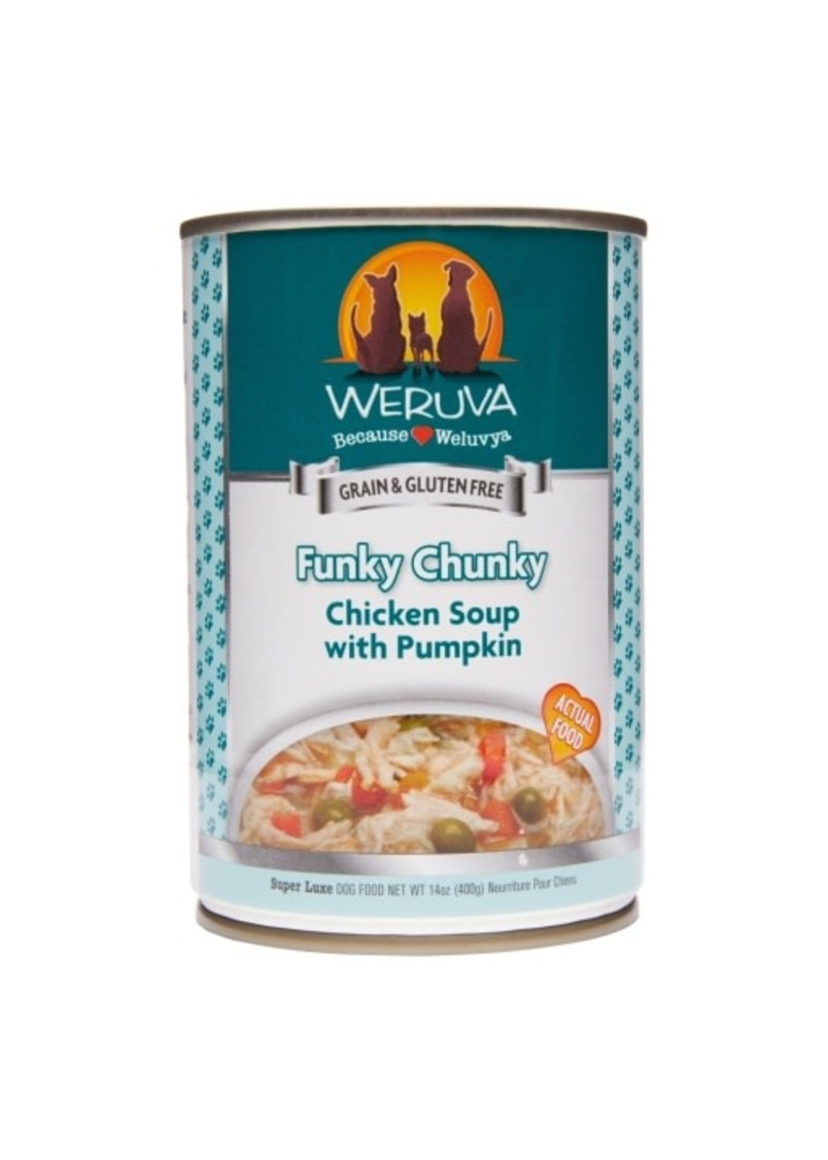 Weruva Weruva Funky Chunky Chicken Soup with Pumpkin Canned Dog Food - 14 Oz, Case of 12