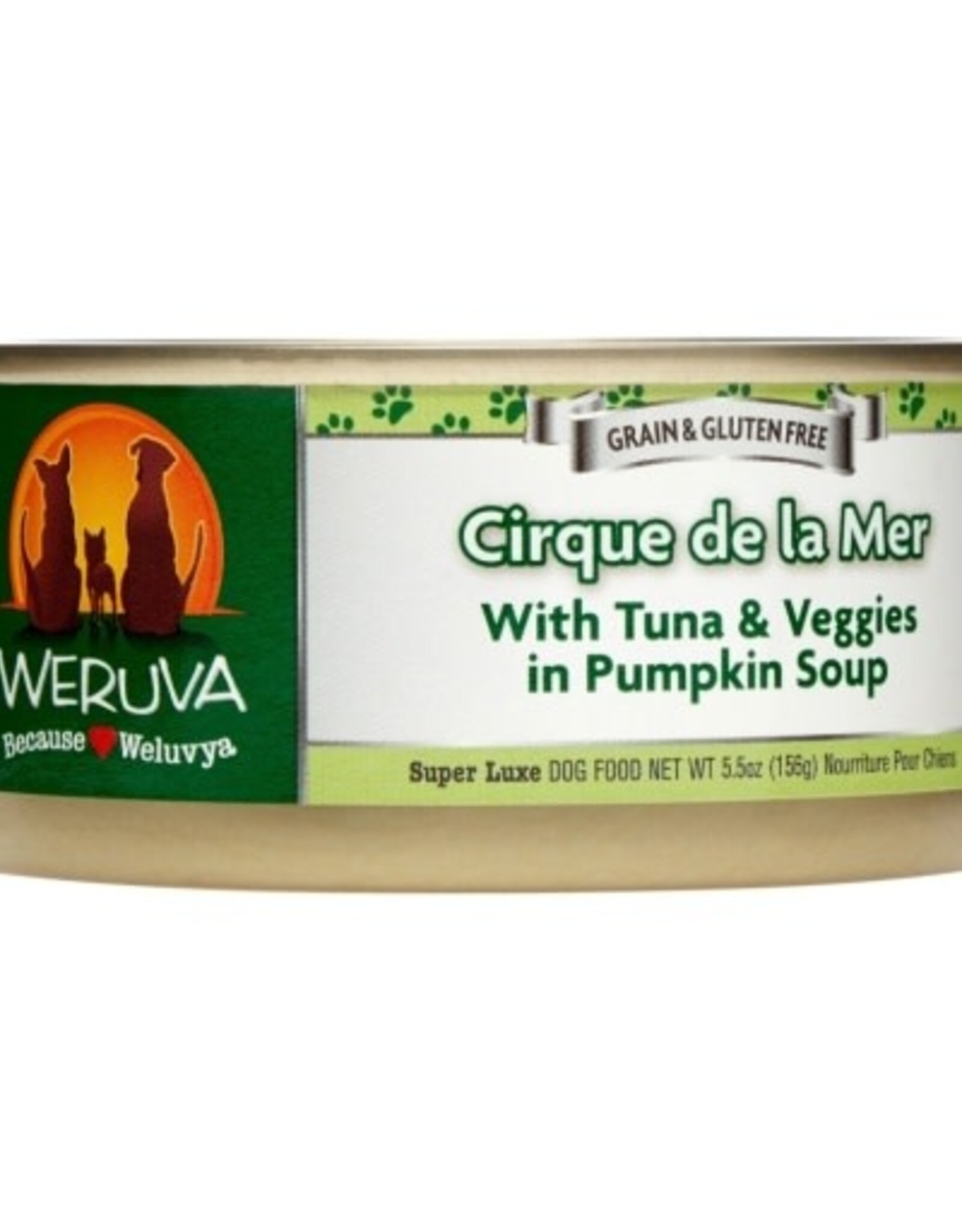 Weruva Weruva Cirque De La Mer with Tuna & Veggies in Pumpkin Soup Canned Dog Food - 5.5 Oz, Case of 24