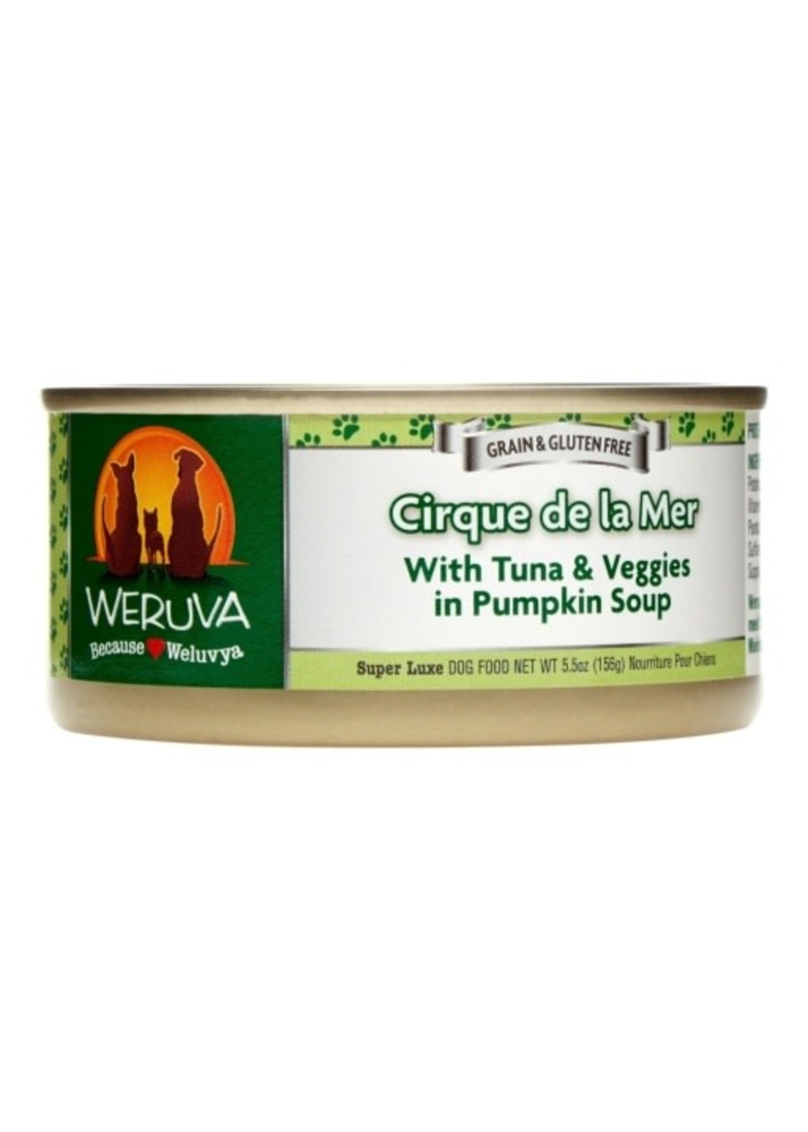 Weruva Weruva Cirque De La Mer with Tuna & Veggies in Pumpkin Soup Canned Dog Food - 5.5 Oz, Case of 24