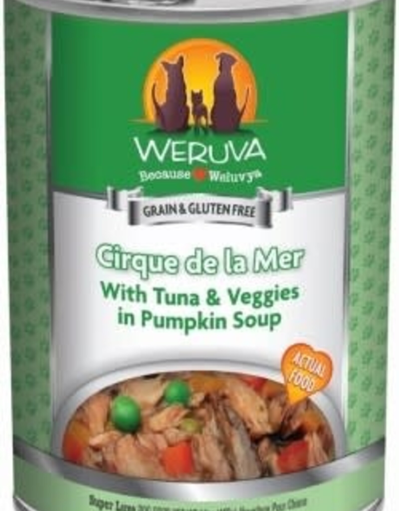 Weruva Weruva Cirque De La Mer with Tuna & Veggies in Pumpkin Soup Canned Dog Food - 14 Oz, Case of 12