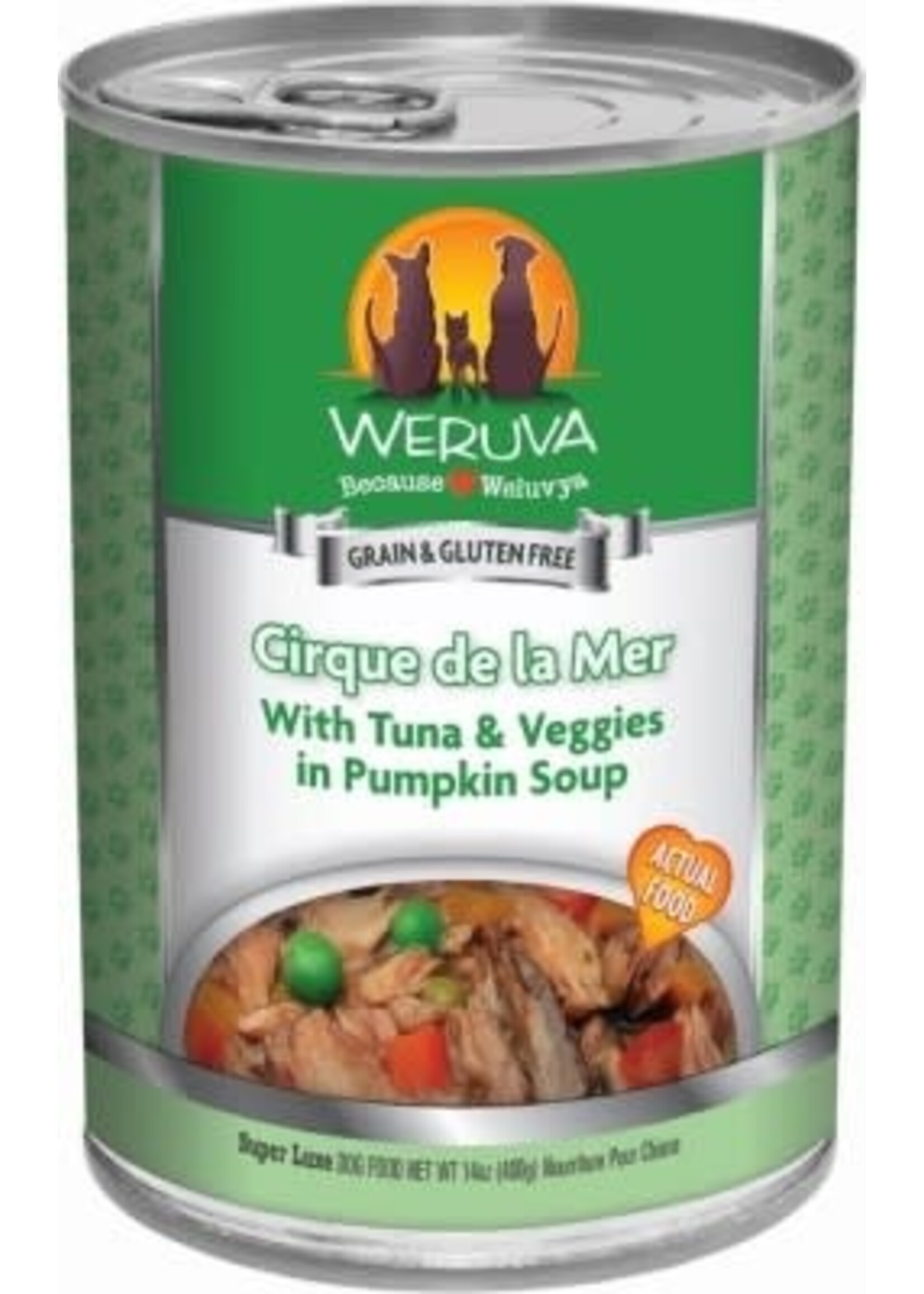 Weruva Weruva Cirque De La Mer with Tuna & Veggies in Pumpkin Soup Canned Dog Food - 14 Oz, Case of 12