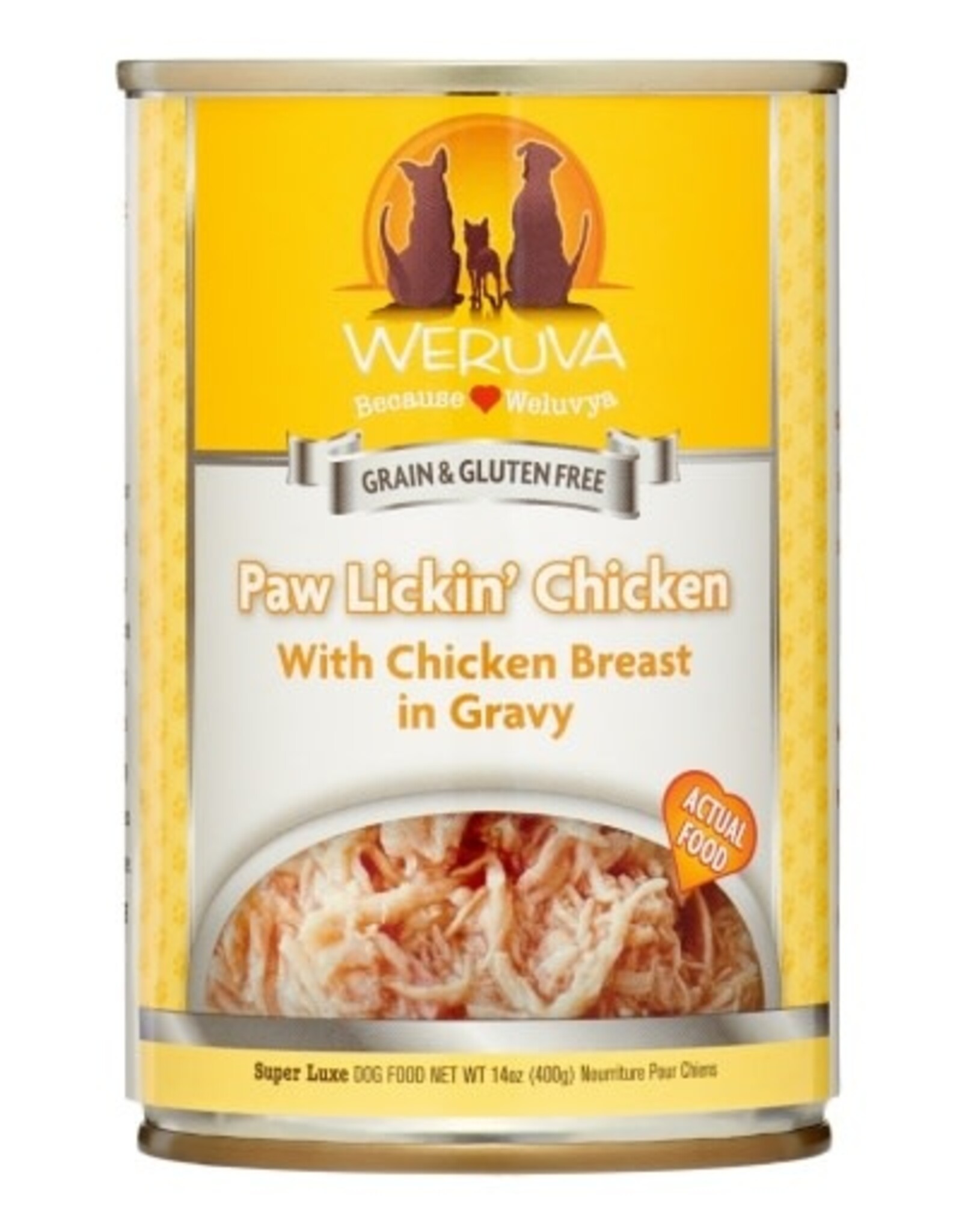Weruva Weruva Classics Paw Lickin' Chicken with Chicken Breast in Gravy Wet Dog Food, 14 Oz., Case of 12, 12 X 14 OZ