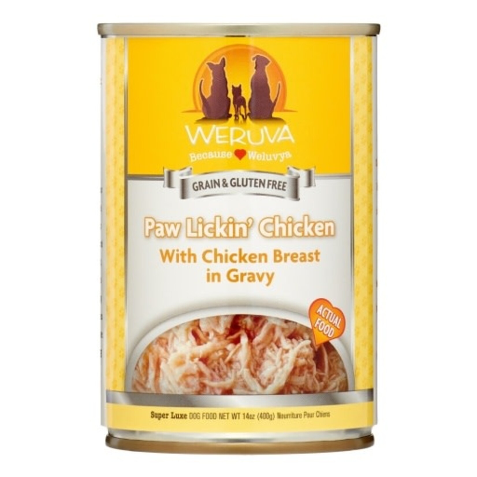 Weruva Weruva Classics Paw Lickin' Chicken with Chicken Breast in Gravy Wet Dog Food, 14 Oz., Case of 12, 12 X 14 OZ