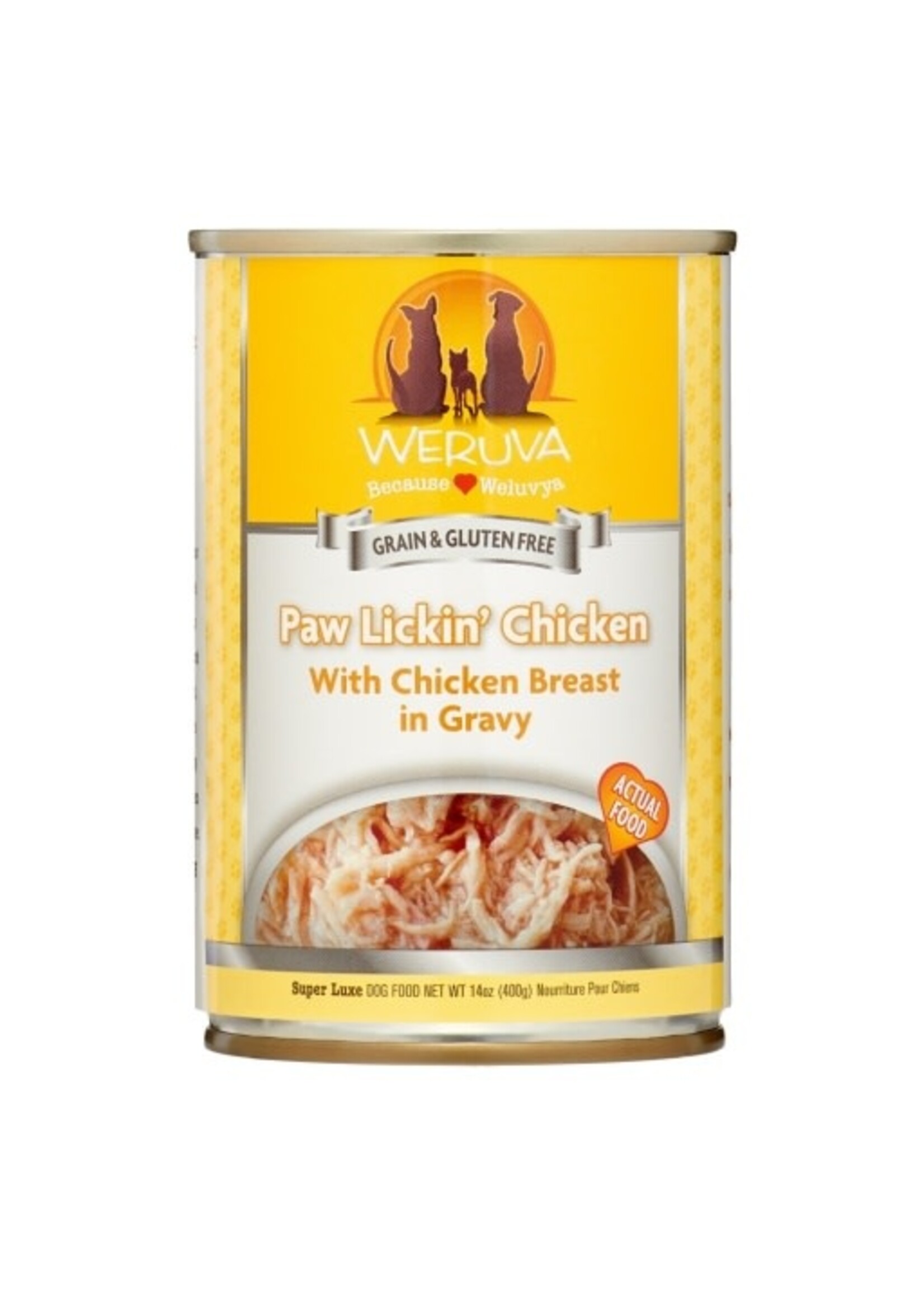 Weruva Weruva Classics Paw Lickin' Chicken with Chicken Breast in Gravy Wet Dog Food, 14 Oz., Case of 12, 12 X 14 OZ