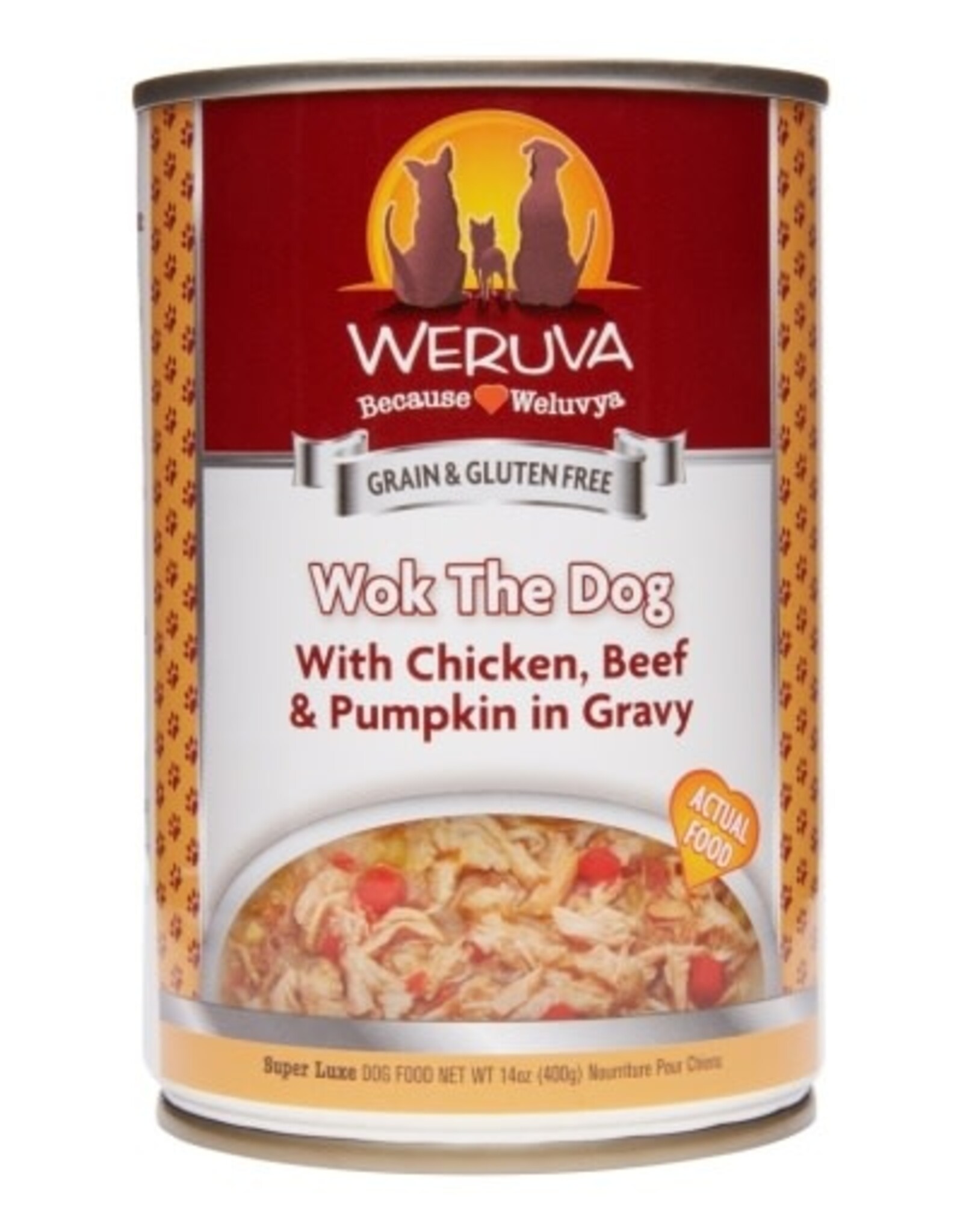 Weruva Weruva Classics Wok the Dog with Chicken, Beef & Pumpkin in Gravy Wet Dog Food, 14 Oz., Case of 12, 12 X 14 OZ