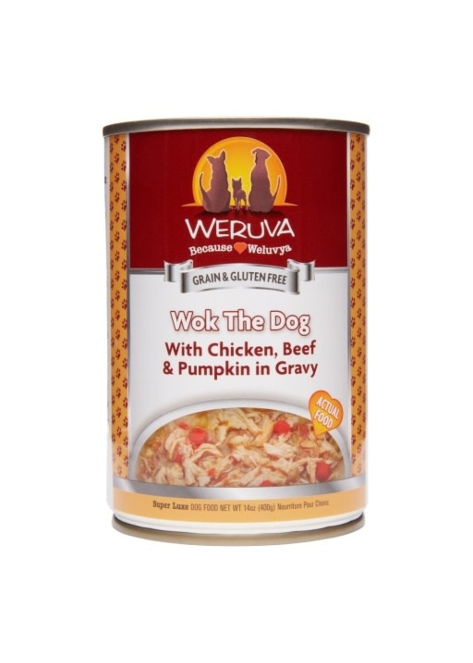 Weruva Weruva Classics Wok the Dog with Chicken, Beef & Pumpkin in Gravy Wet Dog Food, 14 Oz., Case of 12, 12 X 14 OZ