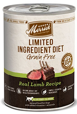 Merrick Limited Ingredient Diet Grain Free Real Lamb Recipe Wet Dog Food, 12.7 Oz., Case of 12, 12 X 12.7 OZ