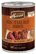 Merrick Merrick Grain Free Real Texas Beef Dinner Wet Canned Dog Food - 12.7 oz, CASE OF 12