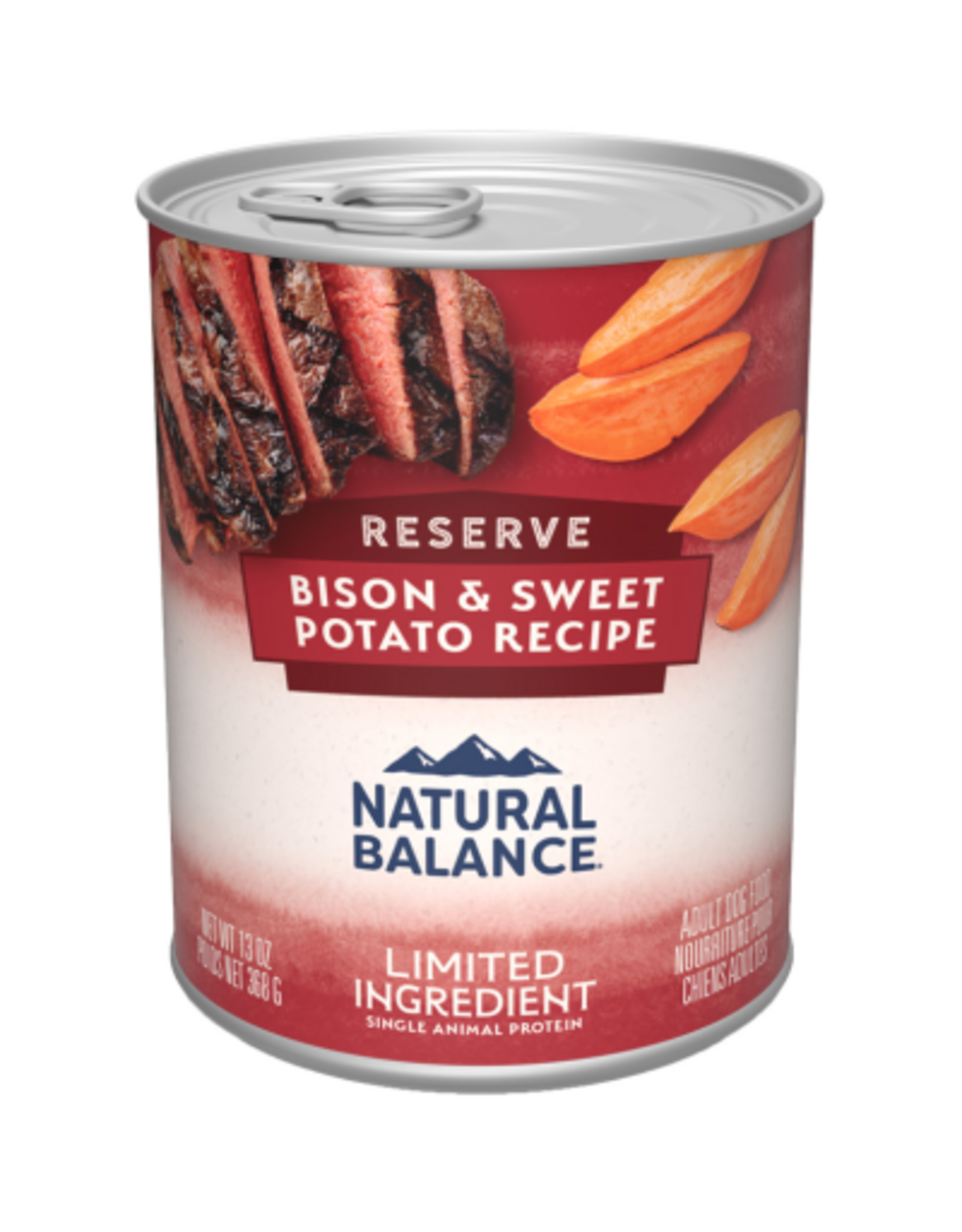 Natural Balance Natural Balance L.I.D. Canned Wet Dog Food, Grain Free Buffalo & Sweet Potato - 13 oz, Case of 12