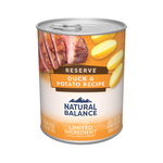 Natural Balance Natural Balance L.I.D. Canned Wet Dog Food, Grain Free Duck & Potato - 13 oz, Case of 12