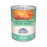 Natural Balance Natural Balance L.I.D. Canned Wet Dog Food, Grain Free Chicken & Sweet Potato - 13 oz, CASE OF 12
