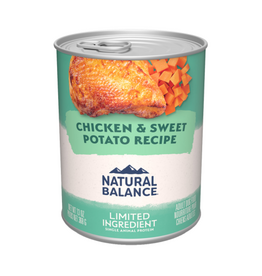 Natural Balance Natural Balance L.I.D. Canned Wet Dog Food, Grain Free Chicken & Sweet Potato - 13 oz, CASE OF 12