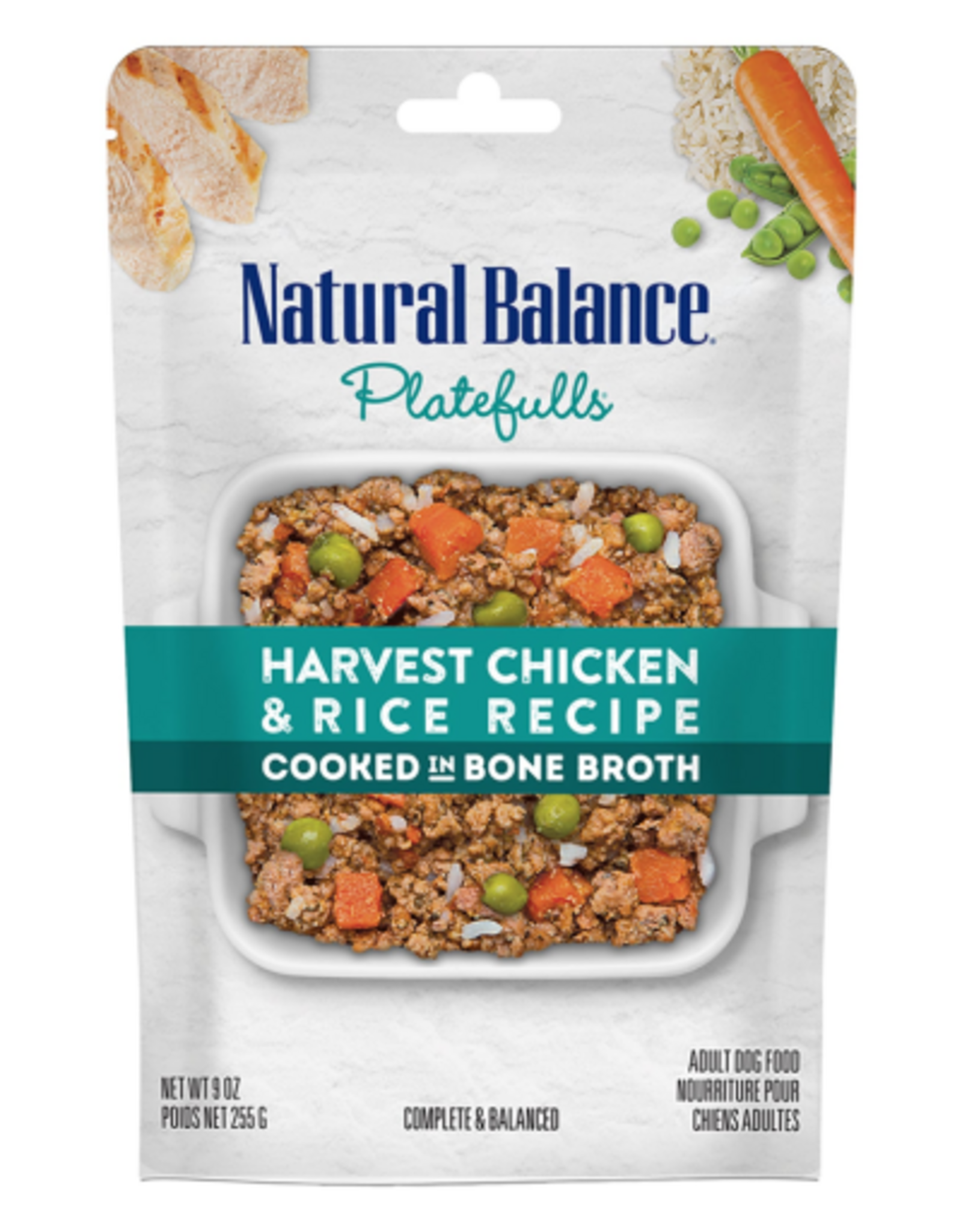 Natural Balance Natural Balance Platefulls Harvest Chicken & Rice Recipe Wet Dog Food 9 oz.