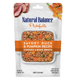 Natural Balance Natural Balance Platefulls Homestyle Savory Duck & Pumpkin Adult Grain-Free Wet Dog Food - 9 oz
