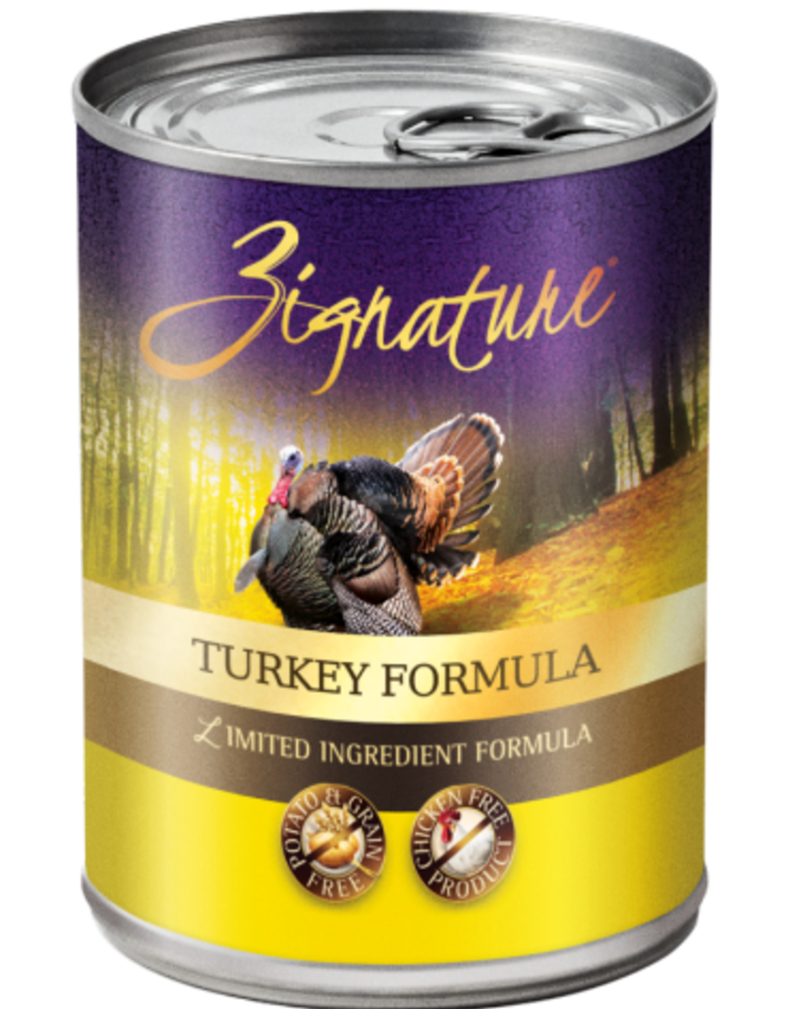Zignature Zignature Turkey Grain-Free Canned Wet Dog Food - 13 oz, Case of 12