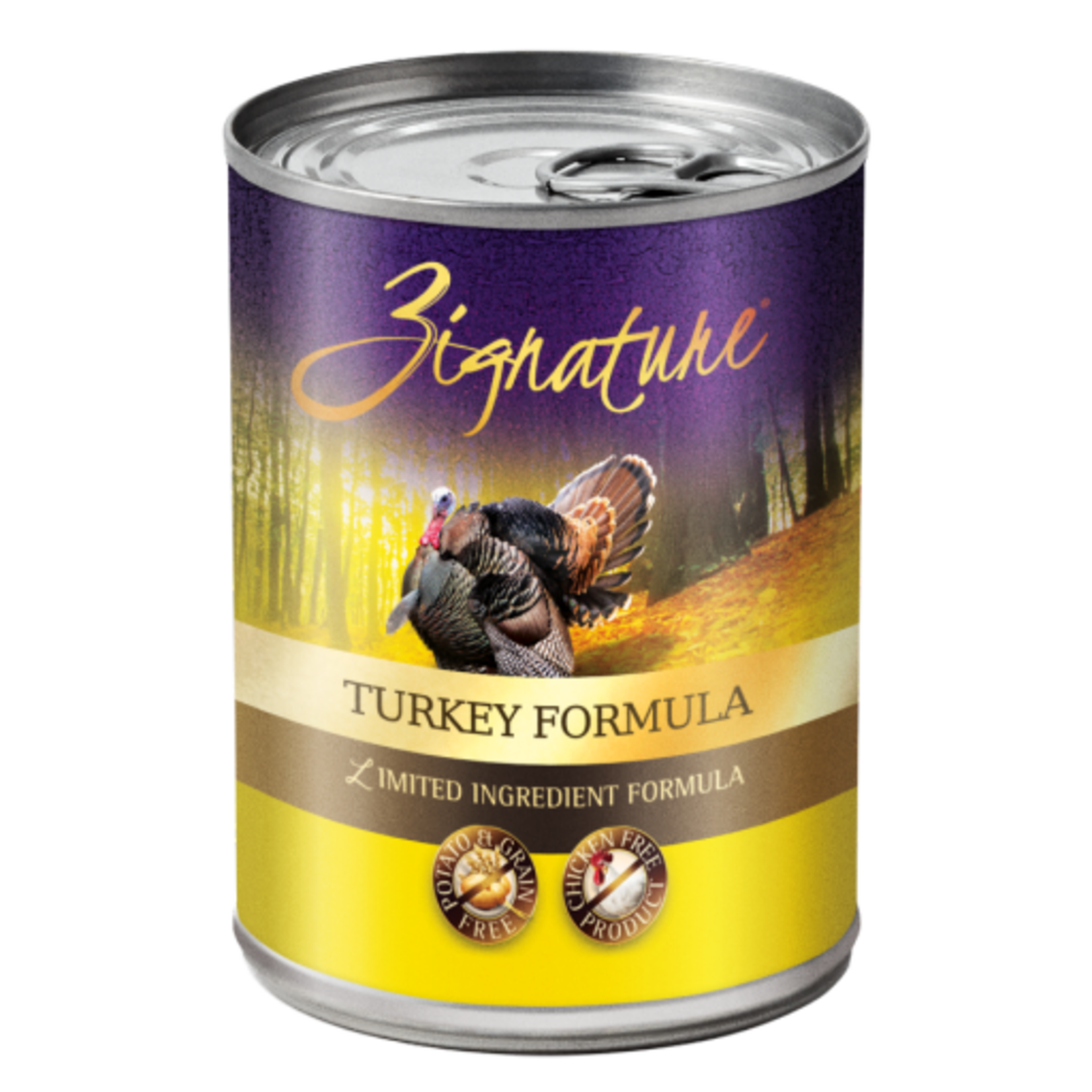 Zignature Zignature Turkey Grain-Free Canned Wet Dog Food - 13 oz, Case of 12