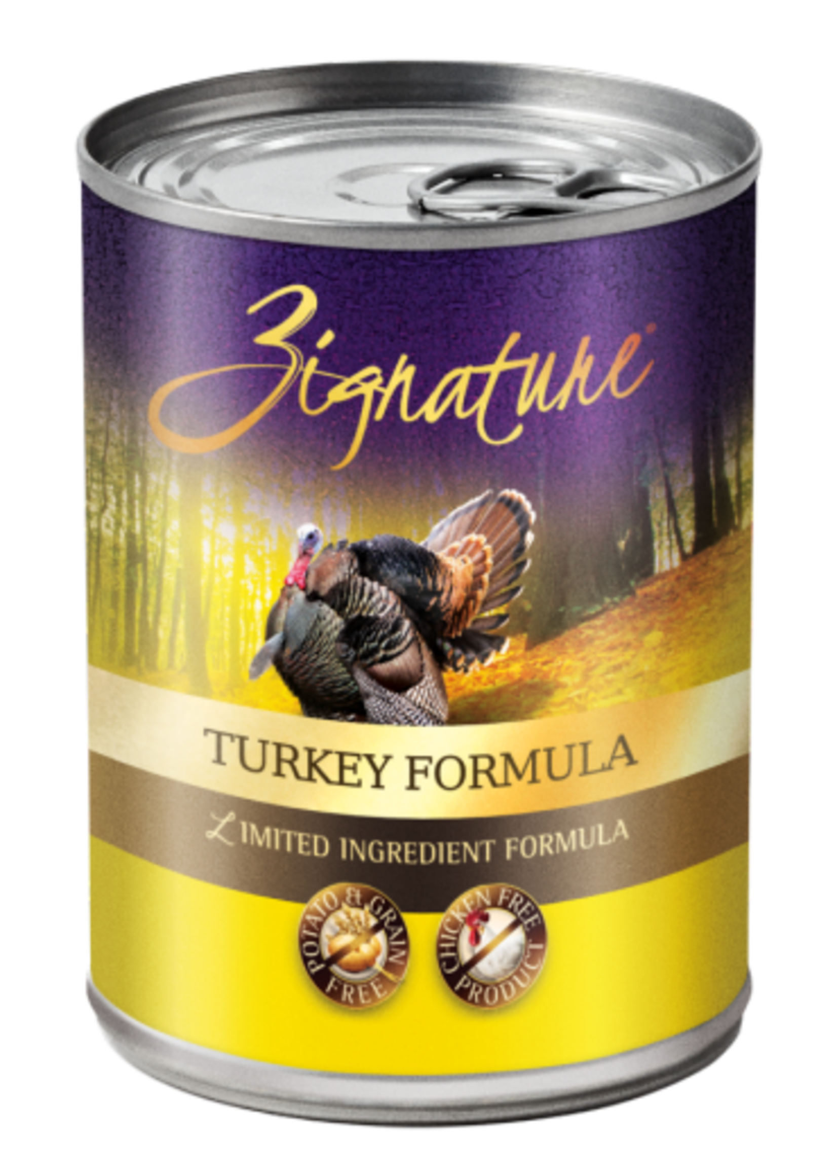 Zignature Zignature Turkey Grain-Free Canned Wet Dog Food - 13 oz, Case of 12